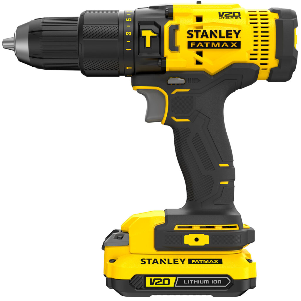 Parafusadeira e Furadeira de Impacto 13mm 20V com Bateria e Carregador Stanley - SCD711C1K-BR