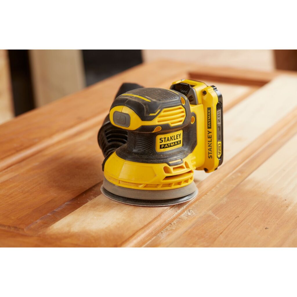 Lixadeira Roto Orbital 125mm 20V com Bateria e Carregador Stanley - SCS220D1S-BR