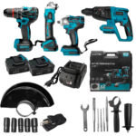 Kit Profissional 48V 4.0Ah Parafusadeira Torque e Furadeira