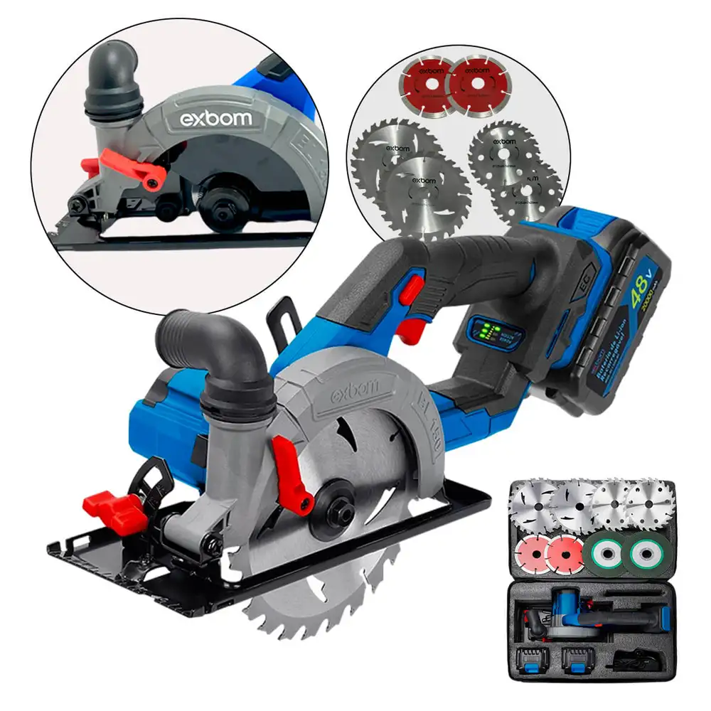 Serra Circular Portátil Brushless 48V MQL-SC1206