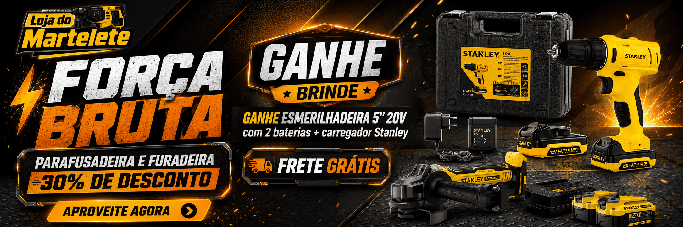 Promocao parafusadeira e furadeira com brinde